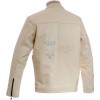 SALE - Cream Steve McQueen Heuer GrandPrix Leather Jacket